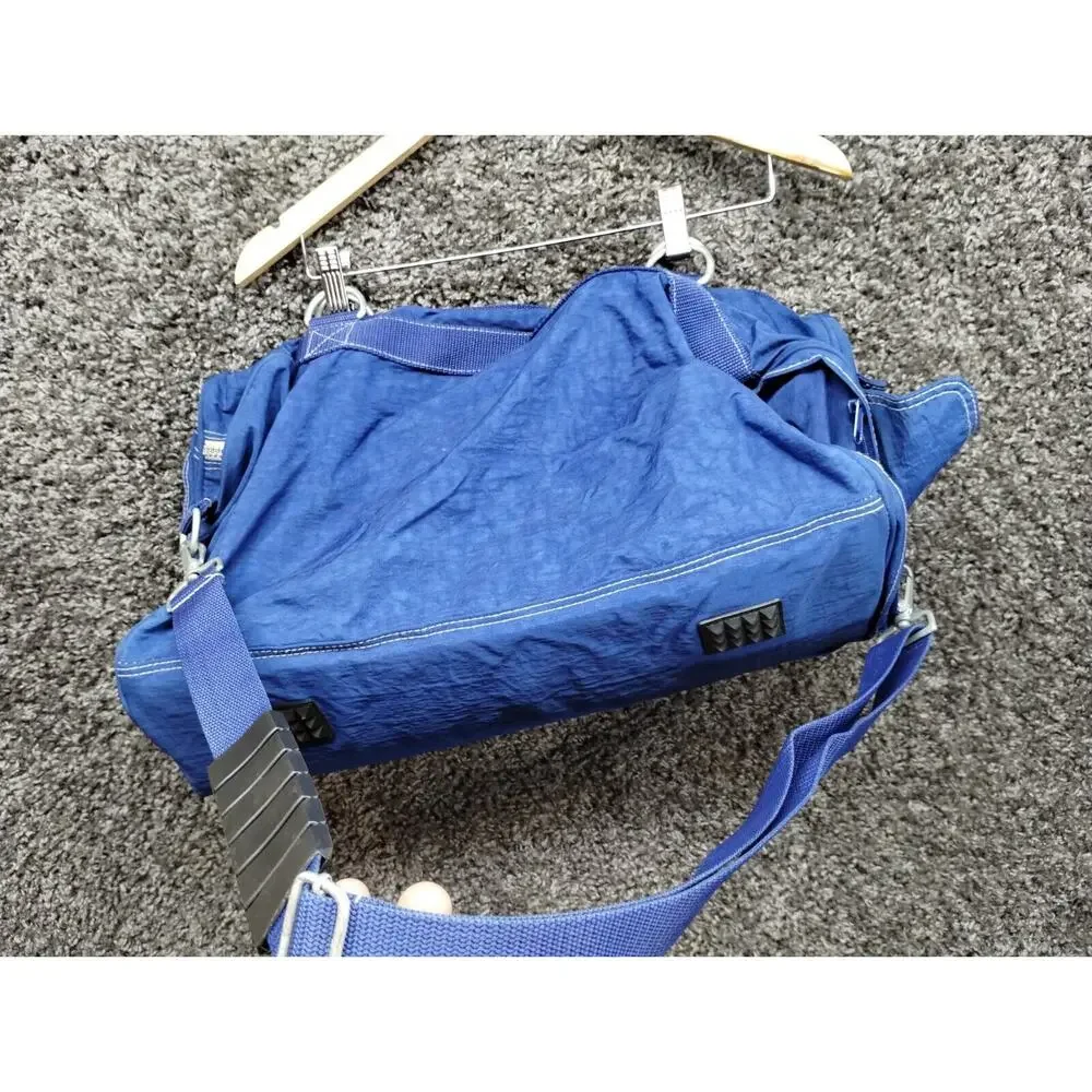 Vintage 1990s Pepsi Co Handled Large‎ Duffle Bag Blue Y2k Advertisement Gym